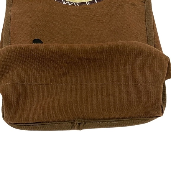 Disneyland Disney Tiki Adventure Trading Company Brown Bag Backpack RARE. - Picture 3 of 7